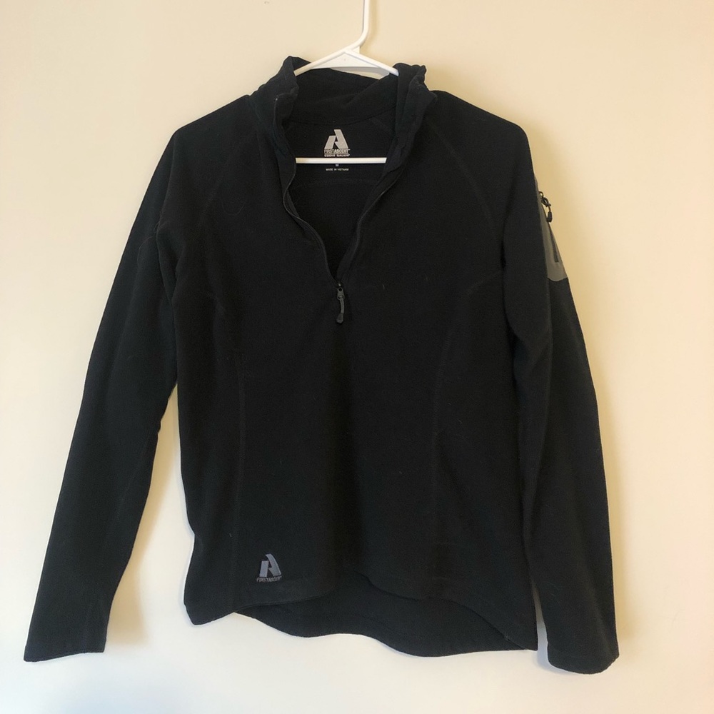 black quarter zip